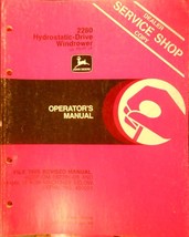 John Deere 2280 Self-Propelled Windrower s/n 490001 & up - Operator's Manual - $10.00