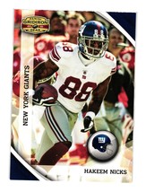 2010 Panini Gridiron Gear #99 Hakeem Nicks New York Giants - £2.37 GBP