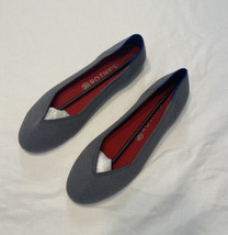 Rothy’s Round Toe Flats Womens 10.5 Cloud Grey Birdseye New in Bag Style 001-121 - £61.47 GBP