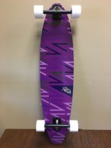 New San Diego Speed Stella 39.25&quot; Kicktail Zig Zag Longboard Skateboard - £96.72 GBP