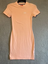 Nike Long Pink T-Shirt Mini Dress Nightshirt Middle Spell out Logo Women... - $21.78