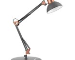 LEPOWER Metal Desk Lamp, Adjustable Goose Neck Architect Table Lamp with... - $78.84