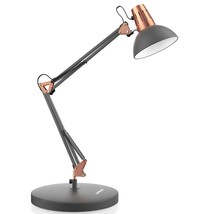 LEPOWER Metal Desk Lamp, Adjustable Goose Neck Architect Table Lamp with On/Off  - £66.33 GBP