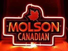 Molson Canadian 3D Acrylic Beer Bar Neon Light Sign 12&#39;&#39; x 8&#39;&#39;  - £156.59 GBP