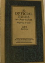 The Official Rules of Card Games, Hoyle up-to-date 28th Edition, Printed 1924 by - £19.52 GBP