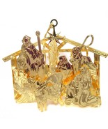 2007 Holy Night Nativity Scene Danbury Mint Christmas Ornament 23k Gold ... - £71.69 GBP
