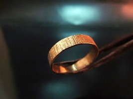 Wedding ring for men. Wedding ring for women. 14k solid yellow gold unisex weddi - £396.90 GBP