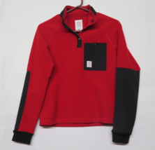 Topo Designs Mountain T Snap Fleece Pullover Red &amp; Black Women&#39;s Sz XS - $45.24