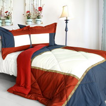 [King and Queen] Quilted Patchwork Down Alternative Comforter Set (Twin Size) - £63.12 GBP