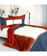 [King and Queen] Quilted Patchwork Down Alternative Comforter Set (Twin ... - £63.14 GBP