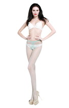 Stocking Lingerie Womens Se6661 Seamless Open Crotch Stockings Medium Green - £15.17 GBP