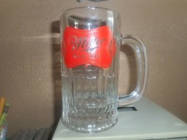 Miller High Life 5.5&quot; Tall Heavy Glass Beer Mug Cup Stein Tankard Bar Pub - $11.69