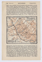 1913 Original Antique City Map Of Reutlingen / BADEN-WÜRTTEMBERG / Germany - £18.71 GBP