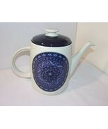 Royal Doulton Teapot Flower Scroll Medallion BABYLON Blue Purple Tea Pot... - €75,62 EUR
