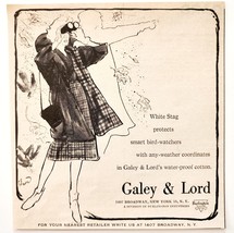 1959 Burlington Galey &amp; Lord Outdoor Advertisement Clothing Waterproof D... - $28.05 CAD