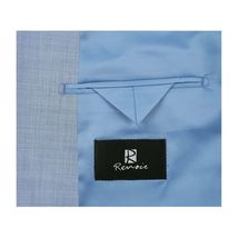 Men RENOIR suit Solid 2 Button Business Formal All Purpose Slim Fit 203-9 Blue image 6