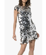 Paco Rabanne Disc Chainmail Dress Sz 42/6 Silver tone $3499 - £1,447.17 GBP