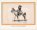 A Pull at the Canteen Frederic Remington Print  - £12.52 GBP