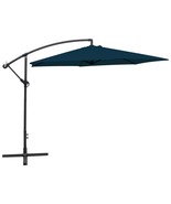 Cantilever Garden Umbrella Solid blue Polyester, Steel - €116,22 EUR