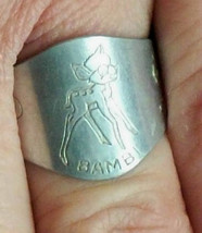 Disney Retired Vintage Bambi Ring! Cuff Adjustable Ring! Not Made Any Longer! Go - £100.46 GBP