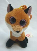 TY Beanie Boos MINI SLICK THE FOX KEYCHAIN CLIP 4" Plush STUFFED ANIMAL ... - $14.85