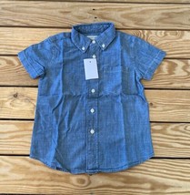 J Crew NWT $32.50 Toddlers Button up shirt Size 2 Blue chambray T3 - $16.73