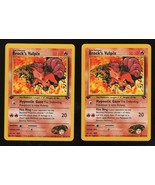 2 x Brock&#39;s Vulpix 1st Edition 37/122 Non Holo 2003 NM Uncommon - £11.24 GBP