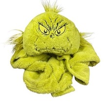 Dr Seuss The Grinch Kids Hooded Throw Blanket Soft Plush Green 29.5&quot; x 45&quot; - $18.80