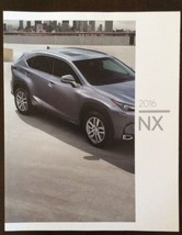 2016 Lexus NX Brand New Brochure Collectible - $13.00