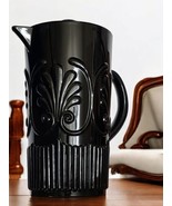 Kmart Black Onyx Melamine Plastic Pitcher Jug Vtg With Lid New Embossed ... - £23.25 GBP