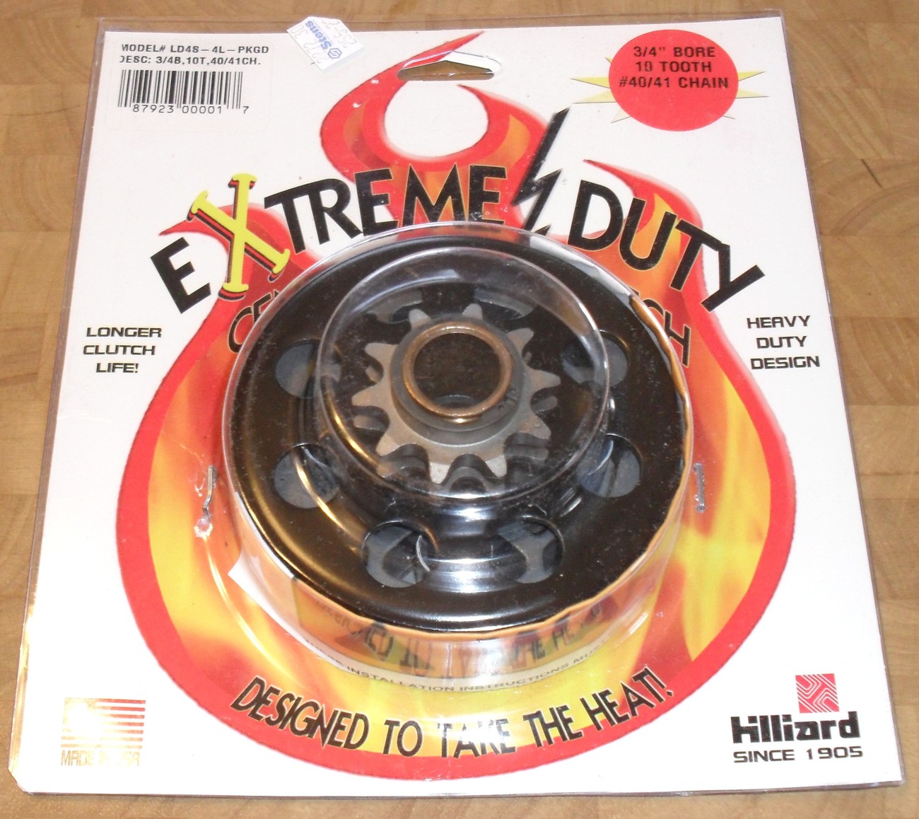Go Kart Cart Sprocket Clutch 3/4" Bore 10 Teeth up to 13 HP Hillard LD4S4L