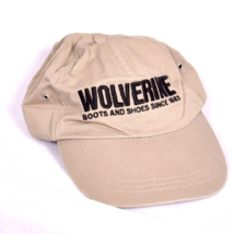 Wolverine Boots &amp; Shoes Baseball Hat Adjustable Tan &amp; Black Vintage - £9.90 GBP