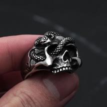 Vintage Gothic Unique Skull Ring - £13.06 GBP