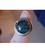 (#DR6-9) Size 6 DICHROIC GLASS SILVER RING JEWELRY Sterling BLUE - $30.84