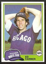 Chicago White Sox Ed Farmer 1981 Topps # 36 Nr Mt - £0.39 GBP