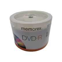 Memorex 50 Pack DVD-R 16X 4.7GB 120Min Recordable Discs New Sealed - $9.72 CAD