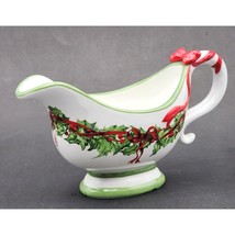 Christopher Radko Holiday Celebrations Christmas Holly Gravy Sauce Boat ... - $18.69