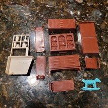 Vintage Marx MPC Dollhouse Miniature Rooster Roof Ranch Furniture Lot - $99.95