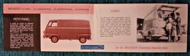 1961 Renault HI-BOY Petit Panel Vintage PART-COLOR Sales Brochure Folder -USA !! - £11.67 GBP