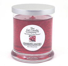 Cranberry Chutney Scented Gel Candle - 120 Hour Deco Jar - £11.46 GBP