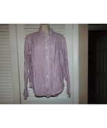 Banana Republic Untucked Slim Fit striped 100% cotton preppy shirt M EUC - $11.04 CAD