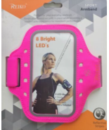Reiko Running Sports Armband With Flashing Lights 5.5X3X 0.5 Ins Device ... - €15,46 EUR