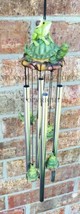Pond Green Frog And Turtle Best Friends Resonant Relaxing Wind Chime Patio - $33.99