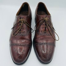 Crockett &amp; Jones Tan Leather Lace Up Westminster Shoes Men&#39;s US 9.5 F - £95.63 GBP