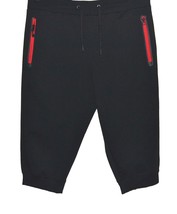 Xios Men&#39;s Sport Jogger  Black Red Knit Cotton Modern Fit Shorts Size 2XL NEW - £32.10 GBP