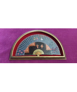 Black hand  fan with Japanese motifs signed LAsPalmas with fan holder - €208,39 EUR