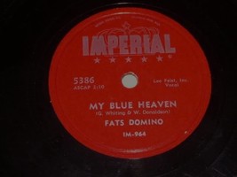 Fats Domino My Blue Heaven 78 Rpm Record Vintage Imperial Label - £52.26 GBP