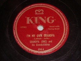 Grandpa Jones I&#39;m My Own Grandpa 78 Rpm Record Vintage King Label - £31.44 GBP