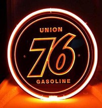 Union 76 Gasoline 3D Acrylic Beer Bar Neon Light Sign 11&#39;&#39; Diameter - £159.07 GBP