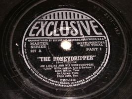 Joe Liggins Honeydrippers The Honeydripper 78 Rpm Record Vintage Exclusive - £31.28 GBP